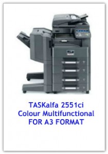 TASKalfa 2551ci Colour Multifunctional FOR A3 FORMAT