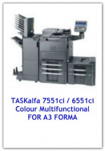TASKalfa 7551ci / 6551ci Colour Multifunctional FOR A3 FORMA